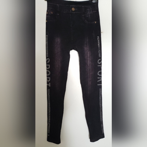 NWOT faux denim leggings Sz small - Picture 2 of 5